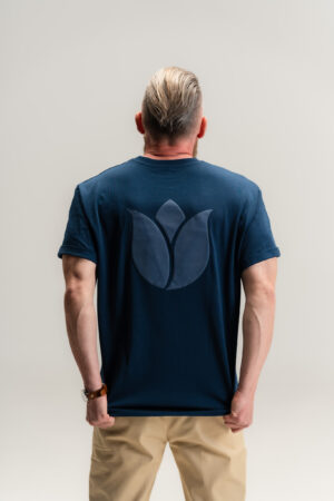 Oversized Tulip Bloom - Deep Navy