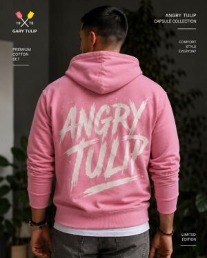 Angry Tulip Hoodie - Dusty Rose